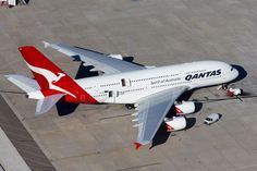 an airplane that is sitting on the ground