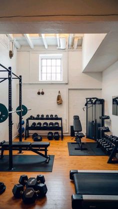 the gym is clean and ready for people to use