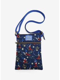 Loungefly Disney Fantasia The Sorcerer's Apprentice Passport Crossbody Bag Disney Fantasia, The Sorcerer's Apprentice, Mickey Pumpkin, Fantasia Disney, Crossover Bags, Disney Bag