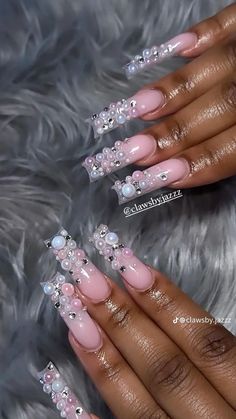 French Acrylic Nails, Pearl Nails, Nails Only