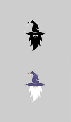 three wizard hats with different colors and sizes