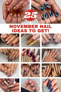 Save this pin for a stunning collection of nail designs perfect for the season! From cozy fall hues to festive sparkles, these designs will elevate your style game. Get inspired to rock the latest trends. #NovemberNails #NailInspo #SeasonalNailArt Cozy Vibes, Cozy Fall, Nail Ideas