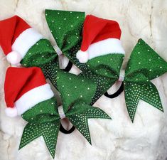 Christmas Cheer Bow with hair elastic. Message me for group orders. Cheer Bow Wreath, Custom Hair Bows, Cheer Bow Designs, Diy Cheer Bows, Bow With Hair, Santa Cheer Bow, Cheer Swag, Red Cheer Bow Ideas, Christmas Cheer Bows