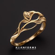 Leaves Vintage Ring, Dainty Gold Ring,leaf Ring,twig Ring, Flower Ring, Gift for Woman,woman Gold Ring,gold Leaves Ring,anniversary Gift - Etsy UK 3d Ring Design, Copper Rings Women, Non Binary Engagement Rings, Nature Inspired Ring, Gold Jewelry Antique, Gold Ring Design For Women, Ring Without Stone, Nature Jewellery