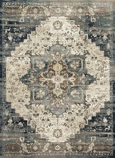 James by Magnolia Home JAE-05 Taupe/Marine Rug - Rug & Home Artisan Rugs, Rich Color Palette, The James, Magnolia Homes, Construction Design, Antique Inspiration, Joanna Gaines, Mirror Art, Contemporary Area Rugs