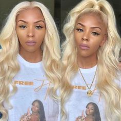 Chinese Bangs, Braids Blonde, Blonde Body Wave, Wigs Blonde, Long Human Hair Wigs, Hair Blond, Real Hair Wigs, Make Up Tools, Blonde Lace Front Wigs