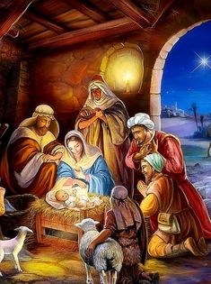 Merry Christmas Jesus, Christmas Manger, Merry Christmas Gif, Christmas Jesus, O Holy Night, Religious Images