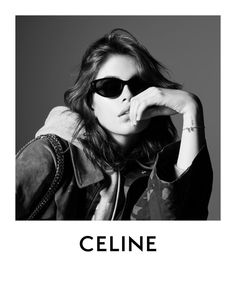 Kaia Gerber Fronts Celine SS 2022 Campaign by Hedi Slimane — Anne of Carversville Celine Accessories, Fashionable Sunglasses, Authentic Models, Grey Sunglasses, Handbags Leather, Ad Campaign