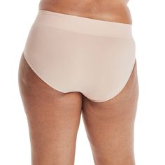 Give your curves every advantage with these Hanes® Premium seamless smoothing briefs. Crafted with incredibly soft fabric, these brief panties offer 4-way stretch that gently hugs your curves. The wide toning waistband provides comfortable smoothing for a seamless look under clothes. Perfect for wearing under outfits that require a little more coverage, the brief style gives you full front and seat coverage. A Tagless® interior means no scratchy tags to bunch up - a feature you're sure to apprec Supportive Solid Color No-show Shapewear, Stretch Shapewear With Moderate Back Coverage, Micro-elastic Full Coverage Shapewear With Soft Touch, No-show Micro-elastic Shapewear With Soft Touch, Supportive Brief Bottoms With Moderate Back Coverage, Full Coverage Micro-elastic Shapewear With Soft Touch, Full Coverage Shapewear With Smooth Texture, Solid Color Shapewear With Moderate Back Coverage, Shaping Briefs With Soft Touch