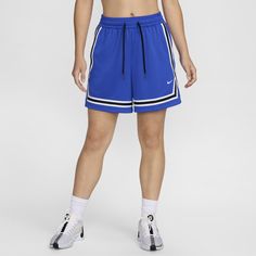 Wider through the legs and hips, these lightweight, sweat-wicking Crossover shorts help you move freely up and down the court. An updated drawcord can be tied inside or outside for comfort and style. Womens Basketball Shorts, Basketball Shorts, Womens Basketball, Nike Dri Fit, Dri Fit, Womens Bottoms, Basketball, Black And Red, Womens Shorts