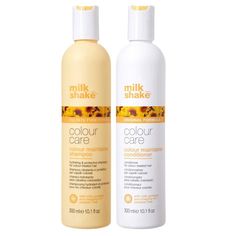 milk_shake Color Care Maintainer Duo Set is designed to preserve and enhance the vibrancy of color-treated hair. This set includes a shampoo and conditioner that work together to gently cleanse and nourish while protecting color from fading. Infused with milk proteins and fruit extracts, the formula strengthens and revitalizes hair, leaving it soft, shiny, and full of life. Ideal for daily use, this duo set maintains the integrity of hair color and promotes overall hair health, making it a perfe Hair Milk, Nourishing Shampoo, Milk Shake, Sensitive Scalp, Volumizing Shampoo, Colored Hair, Color Treated Hair, Color Care, Treated Hair