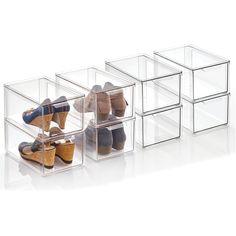 PRICES MAY VARY. SIMPLE STORAGE: Keep closet clutter under control by keeping shoes organized and in their place; Tidy up the bedroom, hallway, mudroom or entryway closets; This convenient storage box with pull-out drawer provides plenty of storage space to store a pair of heels, pumps, flats, sandals, wedges, sandals, flip flops, running shoes, tennis shoes, sports cleats and more; Set of 8 STACKABLE: The pull-out drawer opens easily, making it simple to grab what you need quickly; The bin's clear construction lets you see what's inside, so you can easily find what you are looking for; The stackable design lets you maximize space by creating vertical storage; Use individually or together to create a custom storage system that works for you; Keep closet items contained, organized, and dust Shoe Storage Drawers, Closet Storage Bins, Cabinet Desk, Closet Clutter, Organizer Bins, Dresser Organization, Desk Shelf, Plastic Drawers