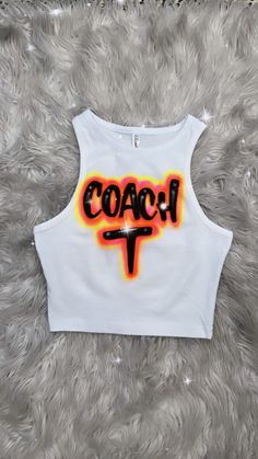 Designs by Galveston Airbrush! ♡ Feel free to contact me with any questions or custom orders. ✧ Our Designs on these cute Crop tops are handmade with the artists' skilled Hands and that makes each item unique ✧ Each design includes up to TWO names or words with up to THREE specified COLORS. SIZES: Available for ADULTS and YOUTH DESIGN PLACEMENT: All designs are airbrushed on the FRONT of the crop top unless specified otherwise. International orders will have an additional shipping charge. WASHIN White Cotton Tops With Custom Artwork, 90s Inspired Multicolor Letter Print Tops, Multicolor Custom Print Fitted Tops, Fitted Multicolor Graffiti Print Top, Fitted Multicolor Custom Print Tops, Fitted Multicolor Tops With Custom Print, 90s White Top With Graffiti Print, 90s White Graffiti Print Tops, 90s Style White Top With Graffiti Print