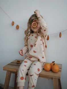 Get into the festive spirit with our new Limited Edition Winter Spice Pyjamas! 100% organic cotton, 220 g. Our limited edition PJ's will bring joy and happiness to bedtime. Made of pure organic cotton and super soft against the skin, they make a perfect little outfit for festive mornings and beyond. Organic zoo clothes are unisex and are made to be mixed and matched. Please use the size chart link above to help you find the right size. Please remember that the age information is a guideline, so Playful Long Sleeve Festive Sleepwear, Autumn Pyjamas, Playful Orange Loungewear Sets, Organic Cotton Long Sleeve Sleepwear For Sleepover, Holiday Playful Sleepwear, Playful Organic Cotton Sleepwear For Loungewear, Baby Pyjamas, Christmas Fleece Pyjamas, Kids Dungarees