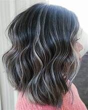 blending in greys in brown hair pictures - Yahoo Image Search Results Gray Babylights On Dark Hair, Grey Babylights, Brown Hair With Grey, Brown Hair With Grey Highlights, Hair With Grey Highlights, Blended Brunette, Gray Highlights Brown Hair, Brown Hair With Silver Highlights