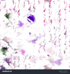 an abstract background with paint splattered on the wall and purple, green, pink and