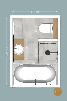 a bathroom with a bathtub, sink and toilet is shown in the diagram above