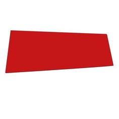 a red rectangular object is shown against a white background and has no image on it