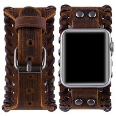 PRICES MAY VARY. COMPATIBLE MODELS : Compatible with Apple watch Series 7/6/5/4/3/2/1 SE, Sport, Edition 45mm/44mm/42mm Design : Transform your watch with our accessories bands, make it a COMFORTABLE daily companion, looks more distinctive.design and aesthetics. Makes your Watch looks more unique, vintage fashion leather design matches your favorite jewelry and clothing. It is Very Unique in Daily Wearing, and suitable for Outdoor Hiking, Climbing, Riding Material : Compatible with apple watch b Apple Watch Band, Apple Watch Series, Outdoor Hiking, Leather Design, Luxury Watch, Apple Watch Bands, Watch Band, Unique Vintage, Watch Bands