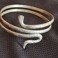 Silver Serpent Arm Cuff. Bought Over 20 Years Ago And Worn Once For A Renaissance Festival. Snake Arm Jewelry, Snake Arm Cuff, Upper Arm Bracelets Silver, Silver Snake Arm Cuff, Upper Arm Cuff Bracelet, Arm Cuff, Womens Sizes, Cuff, Women Jewelry