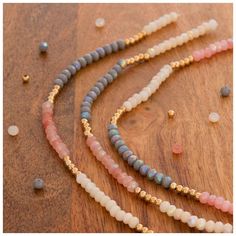 Dainty Hand-strung Beaded Necklaces With Round Beads, Dainty Hand-strung Beaded Necklace With Round Beads, Stone Bead Jewelry, Artisan Bracelets, Beaded Necklace Diy, Diy Bracelet Designs, Beads Bracelet Design, Waist Beads, Stylish Necklace