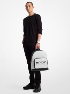 Conquer the day in style with our Cooper backpack. Made from Signature logo-print canvas and defined by bold “KORS” lettering on the front pocket, it features contrasting trim, zip fastenings to keep items safely stored, and an exterior compartment for your most-used essentials. Leather Backpack With Logo For Everyday Use, Travel Backpack With Logo In Coated Canvas, Leather Backpack With Logo, Everyday Coated Canvas Backpack With Logo, Modern Travel Backpack With Logo, Travel Backpack In Coated Canvas With Logo, Modern Logo Backpack, Coated Canvas Logo Backpack, Coated Canvas Backpack With Logo