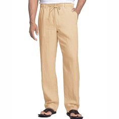 Season:Spring  Summer; Fabric:Linen Cotton Blend; Gender:Men's; Style:Casual,Fashion,Loose; Occasion:Daily,Going out,Outdoor; Fit Type:Regular Fit; Function:Breathable,Soft,Comfort; Waistline:Mid Waist; Pattern:Plain; Design:Pocket,Elastic Waist; Pants Type:Trousers,Beach Pants,Linen Pants,Casual Pants,Summer Pants; Front page:FF; Listing Date:03/21/2023; Hips:; Length:; Waist: Straight Solid Color Pants For Beach Season, Casual Cargo Pants With Pockets For Vacation, Solid Straight Beach Season Pants, Solid Straight Pants For Beach Season, Casual Beach Season Pants With Pockets, Leisure Pants With Pockets For Beach Season, Straight Leg Pants With Pockets For Beach Season, Linen Leisure Bottoms With Pockets, Leisure Linen Bottoms With Pockets