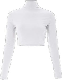 Chic High Neck Cotton Tops, White High Neck Top For Layering, Casual White High Neck Top, White High Neck Casual Top, White High Neck Cotton Top, Spring High Neck Cotton Top, White High Neck Crop Top For Spring, White High-neck Crop Top For Spring, White High Neck Top For Spring