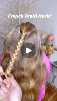 Cute French Braid Ideas, Simple French Braid Tutorial, French Braid Tips And Tricks, French Two Braids, Pull Through French Braid, How To French Braid Step By Step Videos, How To Make Hair Braids, Easy French Plait, Cute Hairstyles For Medium Length Easy