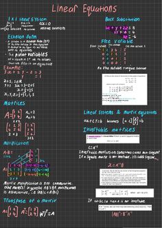 a blackboard with writing on it that says linears and functions in different languages