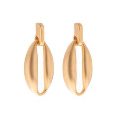 Inspired by the one-of-a-kind talent Liza Minelli, the Christine Earrings from our Liza Collection were designed for confident women everywhere. Plated in 24 karat gold and measuring 1 3/4”L x 1”W, these earrings are the perfect, show-stopping addition to any ensemble. These earrings are made to order in our New York City Design Studio. Please allow 7-14 business days for production before the ship date. Contemporary Gold Hoop Earring, Modern Gold-tone Clip-on Earrings, Modern Yellow Gold Hoop Earrings, Elegant Yellow Gold Earrings, Gold Small Hoop Contemporary Earrings, Modern Gold Wrap Earrings For Formal Occasions, Modern Gold Single Wrap Earring, Modern Gold Drop Clip-on Earrings, Modern Gold Hoop Plug Earrings