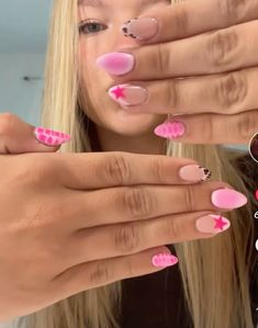 nails inspo cheetah print star pink aura nails crocodile nails blooming gel preppy Cute Square Nails For Fall, Pink Easy Nail Designs, Aura Nails Coffin Shape, Pink And Cheetah Print Nails, Nail Inspo Aura Nails, Nail Ideas Mid Length, Beginner Nail Designs Gel, Nails Cheetah Print Pink, Nail Inspo Cheetah Print