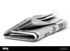 Newspaper Black and White Stock Photos & Images Alamy White Stock, Newspaper, Photo Image, White Background, Stock Photos, Black