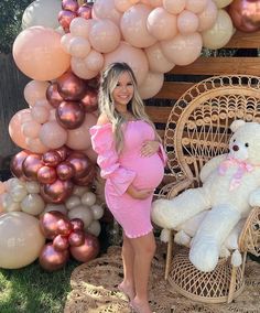 This dress is on point with today's latest fashion trends as it features super stylish... Pink Bump Friendly Dress, Baby Shower Look For Mom, Baby Shower Dresses For Mom, Maternity Baby Shower Outfit, Baby Shower Dress Ideas, Maternity Party Outfit, Baby Shower Dress For Mom, Maternity Short Dress