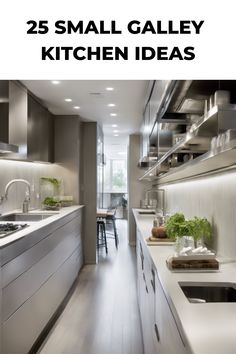 25 modern and space-efficient galley kitchen designs in a sleek, contemporary style. Best Galley Kitchen Layout, Galley Kitchen Remodel