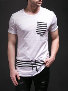 E1 Men Striped Lace T-shirt - White - FASH STOP Church Shirt Designs, Otaku Clothes, Fabric Paint Shirt, Mens Printed Shirts, Stylish Logo, Paint Shirts, Lace Tshirt, Best Mens Fashion, Fitted Shirt