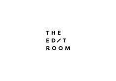 the edit room logo on a white background