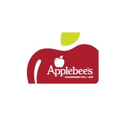 an applebee's logo is shown on a white background