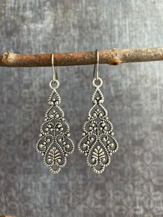 Silver Boho Necklace, Big Dangle Earrings, Silver Wire Earrings, Boho Drop Earrings, Antique Silver Earrings, Blue Drop Earrings, Long Silver Earrings, Dangle Earrings Boho, Boho Style Earrings