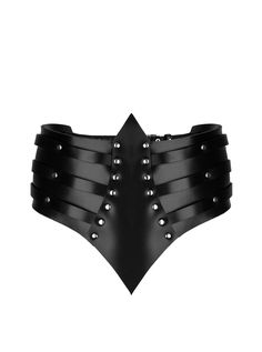 The sculpted Venice Belt is accessory that hugs your waist tight to create a defined silhouette. Each belt features leather panels studded with tiny rivets, making it perfect for everyday looks or medieval-inspired outfits. The back of the belt fastens with three sets of adjustable buckles, ensuring a comfortable fit. Don't settle for an ordinary belt, get your hands on this must-have accessory. Edgy Adjustable Belt With Rivets, Edgy Adjustable Belts With Rivets, Medieval Style Corset Belt For Festivals, Medieval Corset Belt For Festivals, Medieval Black Corset Belt For Festivals, Adjustable Gothic Corset Belt, Gothic Adjustable Corset Belt With Belt Included, Adjustable Gothic Corset Belt With Included Belt, Adjustable Gothic Corset Belt For Festivals