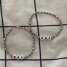 an inspired bracelet based off the tv series outer banks!! Obx Bracelets, Outer Banks Bracelets, Obx Jj, Obx Stuff, Midnight Marauders, Outfit Outer, Easy Dance, Bing Bong, Volleyball Quotes