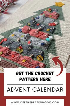 Countdown to Christmas with a handmade touch! ✨ This crochet advent calendar pattern features 3x3" pockets, perfect for filling with treats and surprises. Get step-by-step instructions and a video tutorial included!