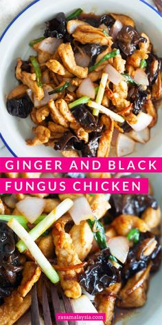 Black Fungus Recipe, Asian Treats, Takeout Recipes, Chicken Chop, Asian Dinner, Chinese Chicken Recipes, Asian Dinner Recipes, Chicken Tonight, Chicken Menu