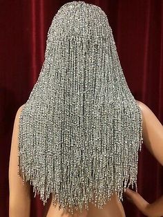 DaNeeNa M535Y Cher Sexy Pageant Dance Samba Vegas Burlesque Bugle Beaded Hat Wig | eBay Pearl Wig, Vegas Burlesque, Creative Hats, Pageant Costumes, Leotard Bodysuit, College Fits, Beaded Hat, Head Dress, 70s Disco