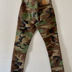 Polo Ralph Lauren Sullivan Slim Camo Pants Size 28x30 Like-New Condition With Tags Detached Retail: $145 Camouflage Straight Leg Cotton Bottoms, Fitted Camouflage Cargo Pants, Camouflage Cotton Long Pants, Camouflage Cotton Tapered Leg Pants, Cotton Camouflage Tapered Leg Pants, Camouflage Cotton Tapered Leg Bottoms, Fitted Camouflage Cotton Jeans, Camouflage Tapered Leg Cargo Pants, Camouflage Tapered Leg Pants With Pockets