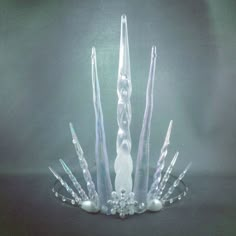 Ultimate Ice Queen Tiara Crown - Icicle Tiara - Ice Queen Costume - Made to Order Ice Crown, Queen Tiara, Queens Tiaras, Mermaid Crown, Diy Crown, Queen Crown, Ice Princess