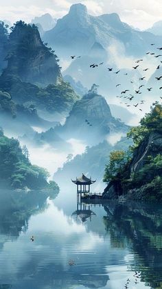 Mountain Environment, Nft Character, Chinese Mountains, Nature Places, Find Your Peace, Japanese Mountains, Japanese Nature, Asian Landscape, Japan Landscape