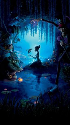 Disney Princess Disney Phone Backgrounds, Disney Princess Tiana, Animation Disney, Disney Characters Wallpaper, Frog Wallpaper, Disney Paintings, Wallpaper Iphone Disney Princess, Images Disney, Wallpaper Disney