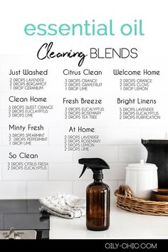 Oily Chic, Essential Oils For Cleaning, Essential Oil Cleaner, Lilin Aroma, Essential Oil Combinations, Essential Oils Cleaning