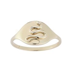 Dazzle and delight with this stunning LUMINOR GOLD 14k Gold 3D Snake Ring. Click on this JEWELRY & WATCHES GUIDE to learn about fit, styles, materials and more! Dazzle and delight with this stunning LUMINOR GOLD 14k Gold 3D Snake Ring. Click on this JEWELRY & WATCHES GUIDE to learn about fit, styles, materials and more! FEATURES Ring width: 1 mm - 9 mm Shank style: stackable Nickel free Metal: 14k gold Plating: 14k gold Finish: polished Packaging: velvety pouch Imported Size: 6. Gender: female. Luxury Polished Yellow Gold Snake Ring, Luxury Yellow Gold Snake Ring With Polished Finish, Elegant Yellow Gold Signet Ring Stamped 14k, Luxury Gold Snake Ring For Wedding, Luxury 14k Gold Snake Ring For Formal Occasions, Formal 14k Gold Snake Ring Fine Jewelry, Elegant Stamped 14k Yellow Gold Snake Ring, Formal 14k Gold Snake Ring, Elegant Hallmarked Snake Ring For Wedding